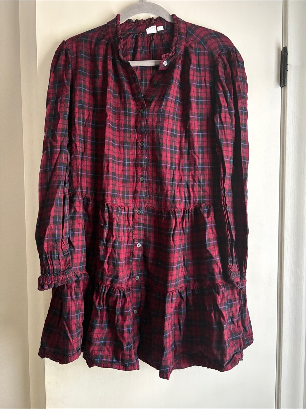 Gap Women's Long Sleeve Flannel Dress